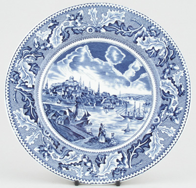 Dinner Plate View of Boston